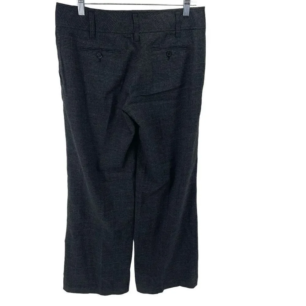 Michael Kors Women's High-waist Plaid Straight Leg Dress Pants Size 6